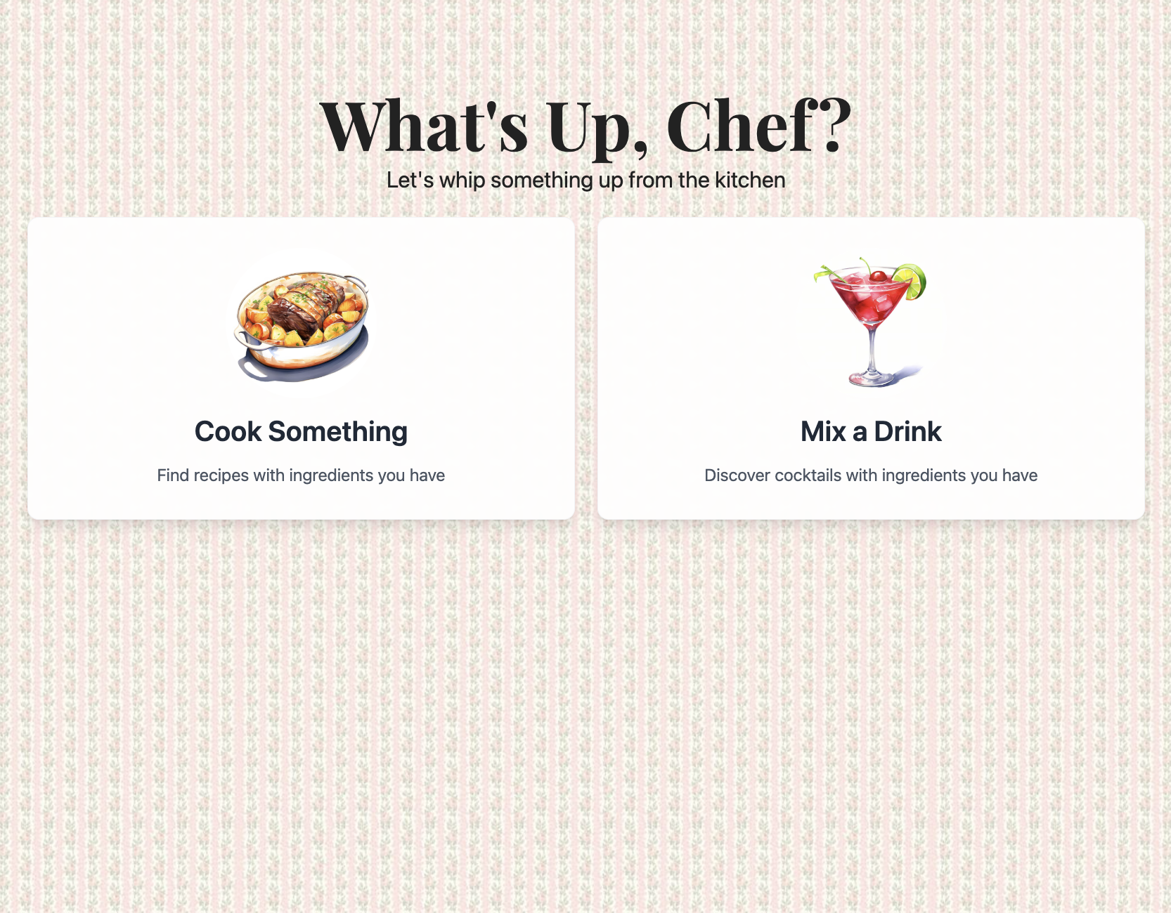 Cooking app ai generator